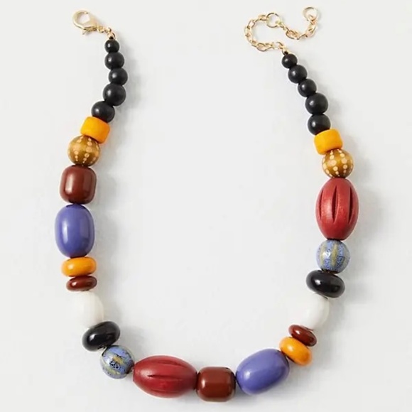 Somers Point Necklace (Black) | Free People - Picture 1 of 2